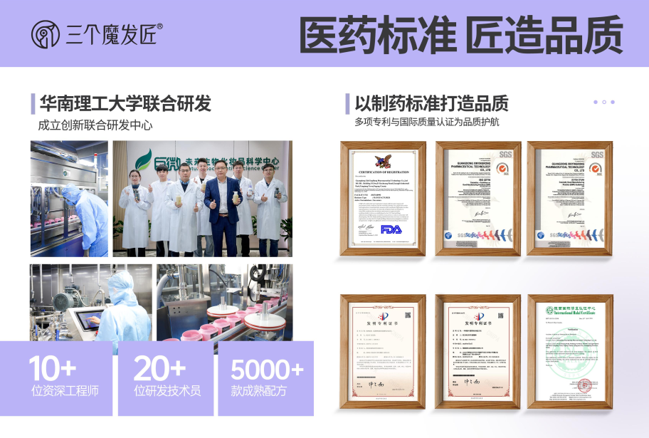 医药标准，匠造品质！鑫莹荣三个魔发匠研发实力解码
